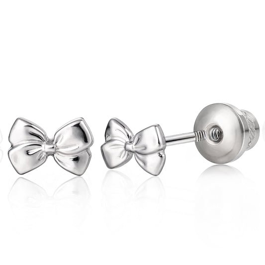 Orecchini a vite in titanio implantabile G23 Limerencia, piercing ipoallergenico F136 20G per cartilagine, trago ed elica orecchie sensibili, design fiocco