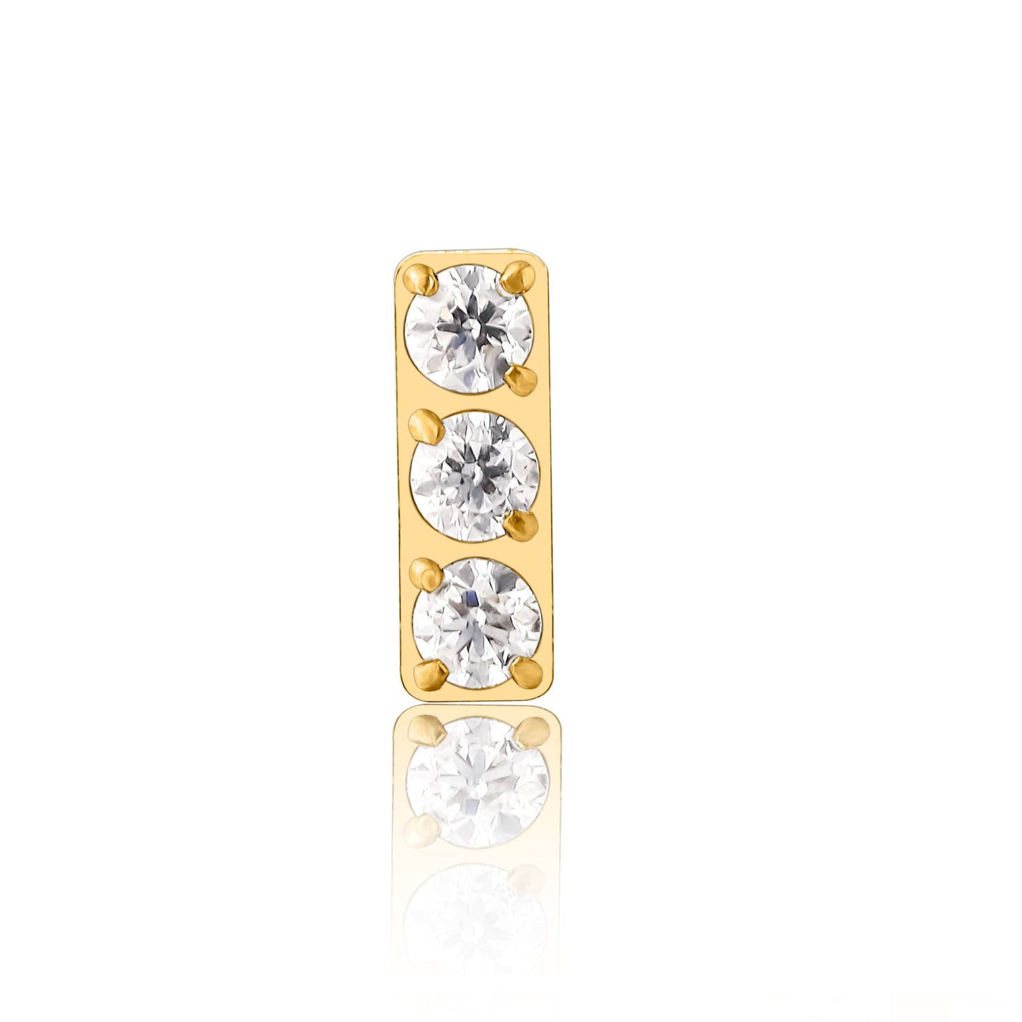 Limerencia Piercing Titanio F136 Ipoallergenico 20G 6mm 8mm Retro Piatto, Orecchini Senza Filettatura a Inserimento G23 Grado Implantare per Trago, Cartilagine, Helix, Conchiglia, Naso, Monroe e Medusa (1 Pezzo)