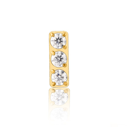 Limerencia Piercing Titanio F136 Ipoallergenico 20G 6mm 8mm Retro Piatto, Orecchini Senza Filettatura a Inserimento G23 Grado Implantare per Trago, Cartilagine, Helix, Conchiglia, Naso, Monroe e Medusa (1 Pezzo)