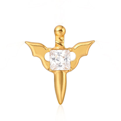 limerencia Joyería para Piercings de Titanio Hipoalergénico - 18G 6mm 8mm 10mm Para Tragus, Hélice, Caracola, Cartílago, Nariz, Labio, F136 Grado Implante Parte Trasera Plana Pendientes de Tuerca Roscados Internamente (azul)