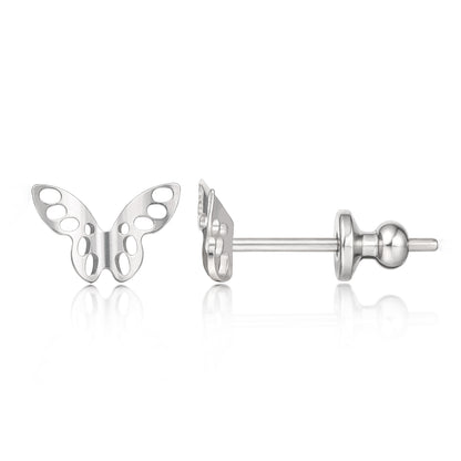 Limerencia F136 Titanio Puro Hipoalergénico de Grado Implante, Pendientes Pequeños y Delicados de Circonita G23 para Orejas Sensibles de Mujer (M1)
