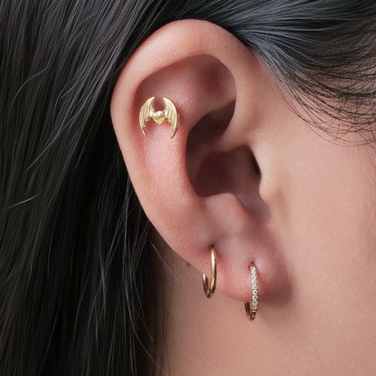 Clous d'oreilles Limerencia en titane pur F136 grade implantable hypoallergénique, petits clous élégants en zircone cubique G23 pour femmes aux oreilles sensibles (R1)