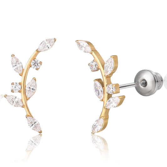Orecchini piatti a vite in titanio implantabile G23 F136 Limerencia, piercing 20G ipoallergenici per donna orecchie sensibili, trago elica cartilagine (modello L2)