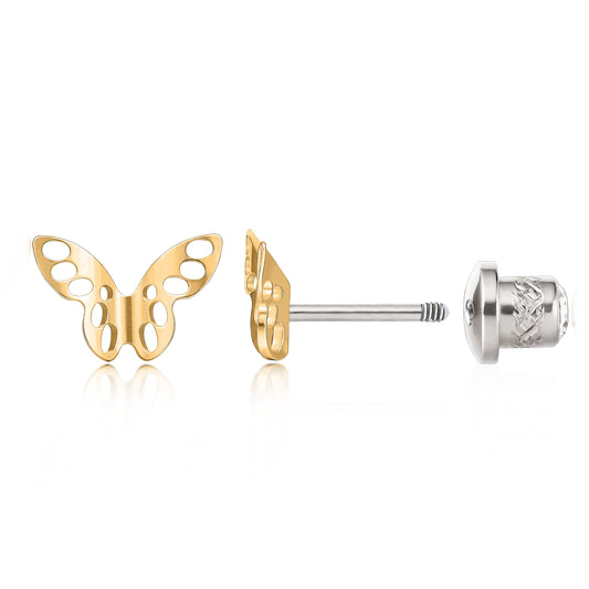 Orecchini piatti a vite in titanio implantabile G23 Limerencia, piercing 20G ipoallergenico F136 per donna orecchie sensibili, trago elica cartilagine (Q1)