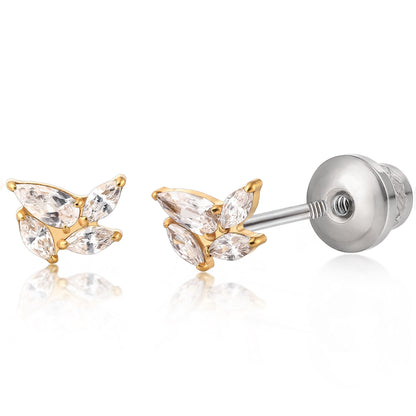 Limerencia Pendientes Hipoalergénicos de Titanio Grado Implante G23 con Cierre de Rosca para Tragus 20G Helix F136 Piercing Post para Orejas Sensibles Cartílago (Molino de Viento CZ)