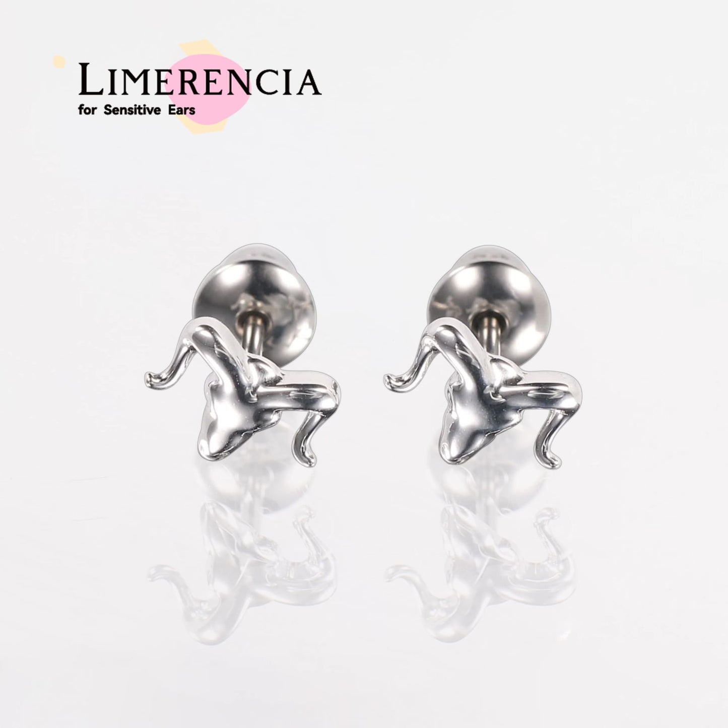 Orecchini a vite in titanio implantabile G23 Limerencia, piercing ipoallergenico F136 20G per cartilagine, trago ed elica orecchie sensibili, design testa di toro