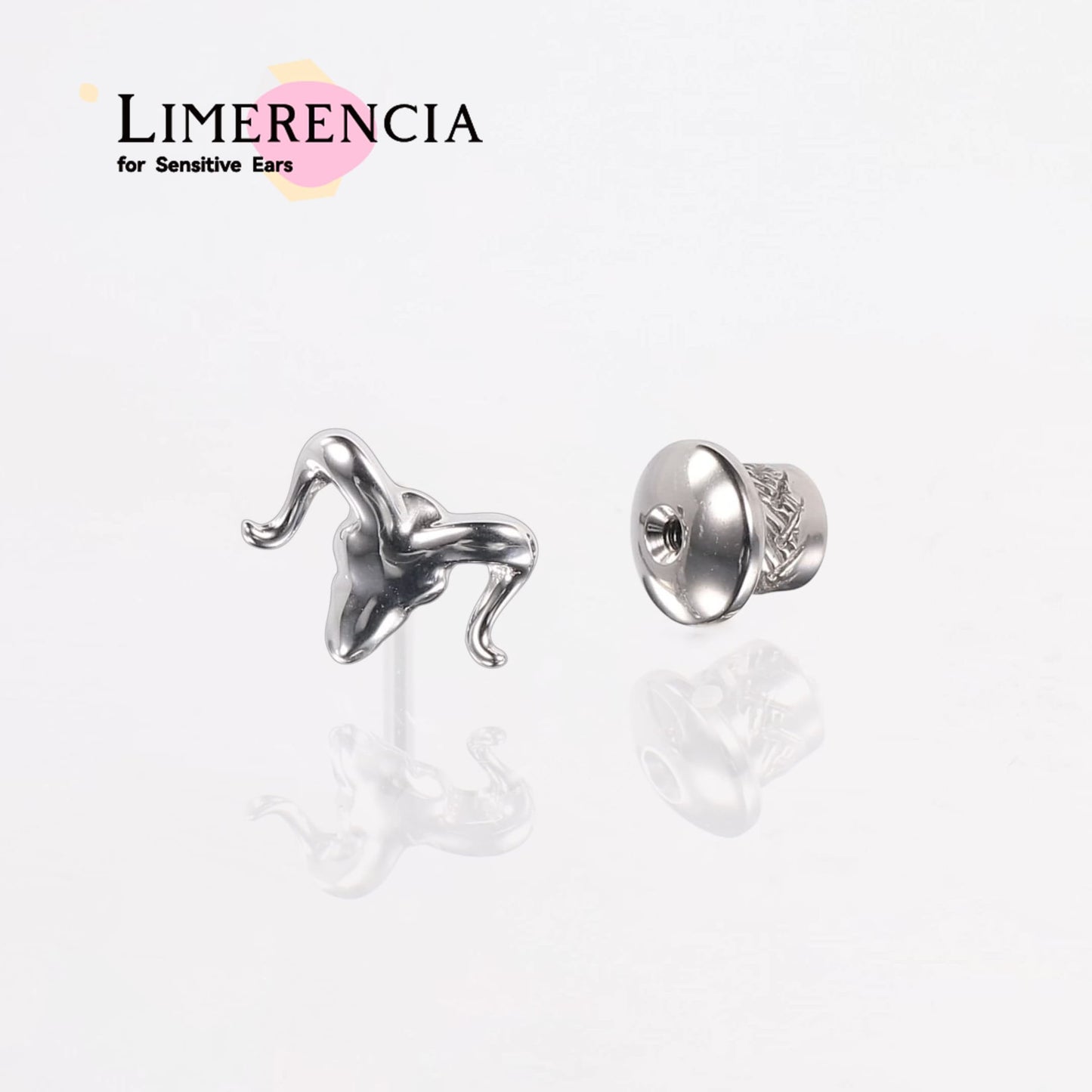 Orecchini a vite in titanio implantabile G23 Limerencia, piercing ipoallergenico F136 20G per cartilagine, trago ed elica orecchie sensibili, design testa di toro