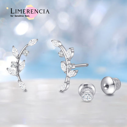 Orecchini piatti a vite in titanio implantabile G23 F136 Limerencia, piercing 20G ipoallergenici per donna orecchie sensibili, trago elica cartilagine (modello L2)