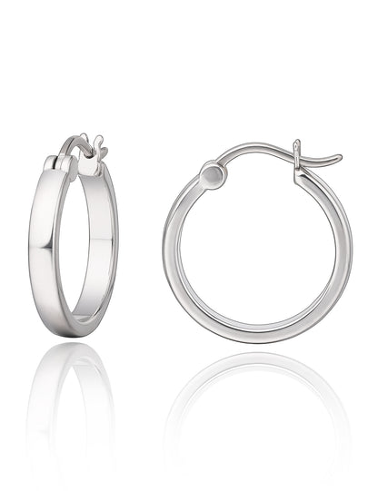 Pendientes de aro hipoalergénicos Limerencia G23 de titanio puro para mujer, para orejas sensibles (sin gema, 20 mm, oro)