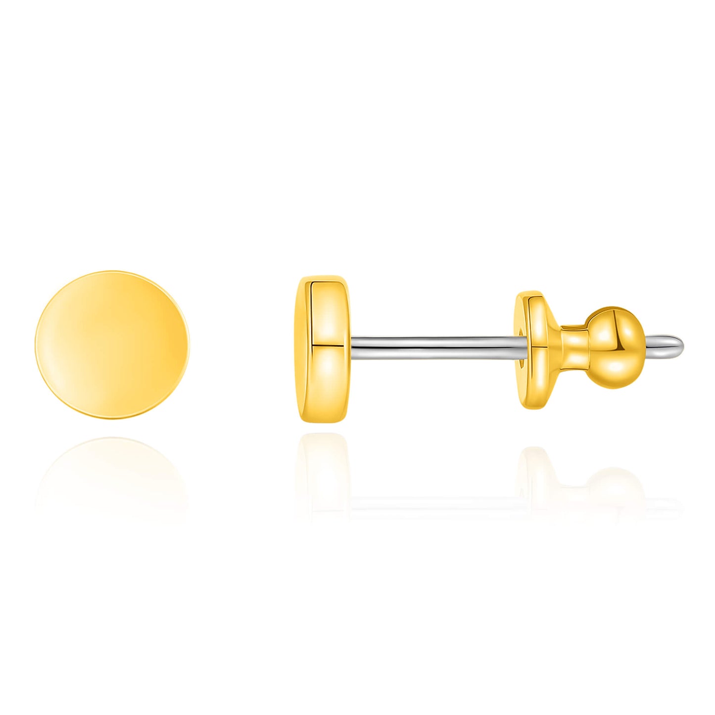 Limerencia Titan-Ohrstecker, F136 implantatgeeignetes Reintitan-Ohrstecker in 3 mm/4 mm, nickelfrei und hypoallergen für Damen, Herren und empfindliche Ohren