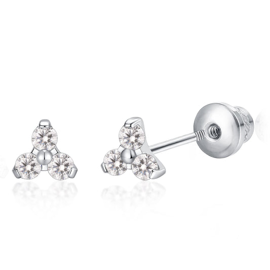 Orecchini a vite in titanio grado implantabile G23 ipoallergenico Limerencia, spessore 20G per trago ed elica, asta piercing F136 adatti a orecchie sensibili e cartilagine (Modello D3)