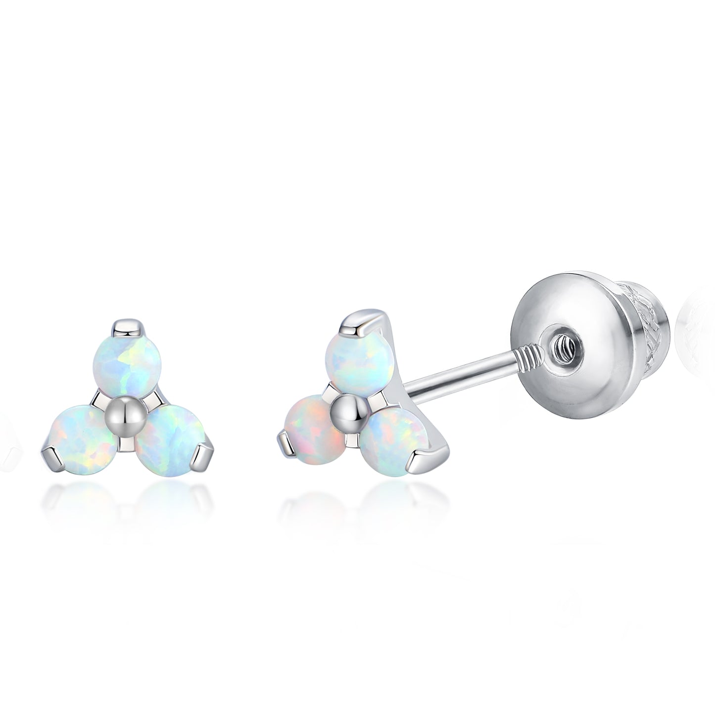 limerencia Hypoallergenic G23 Implant Grade Titanium Screw Back Earrings Tragus 20G Helix F136 Piercing Post for Sensitive Ears Cartilage (C3)