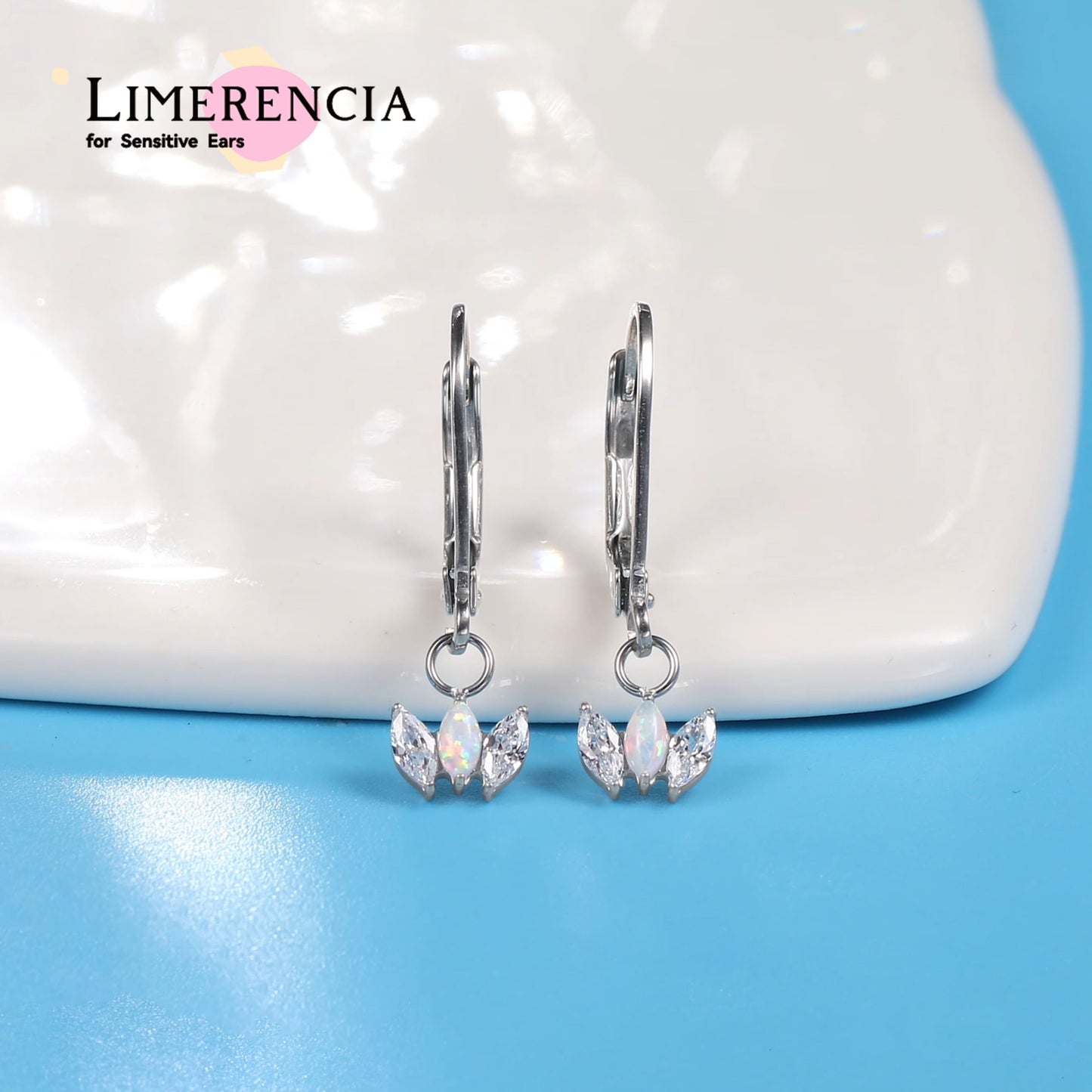 Limerencia G23 Titanium Leverback Earrings Dangle Drop Earrings for Women Fashion F136 Titanium Earrings Hypoallergenic Jewelry Gift--crown