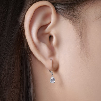 Limerencia Hebelverschluss-Ohrringe aus G23-Titan, tropfenförmige Hängeohrringe für Damen, modische Ohrringe aus F136-Titan, hypoallergener Schmuck als Geschenk – Motiv Tropfen