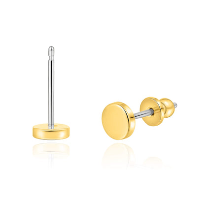Limerencia Titan-Ohrstecker, F136 implantatgeeignetes Reintitan-Ohrstecker in 3 mm/4 mm, nickelfrei und hypoallergen für Damen, Herren und empfindliche Ohren