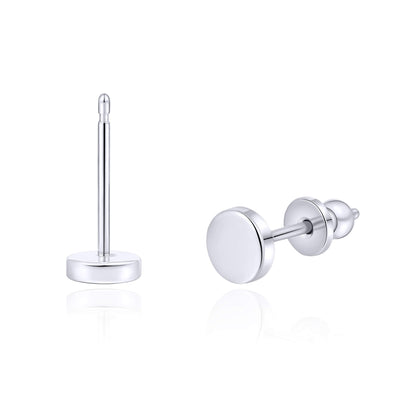 Limerencia Titan-Ohrstecker, F136 implantatgeeignetes Reintitan-Ohrstecker in 3 mm/4 mm, nickelfrei und hypoallergen für Damen, Herren und empfindliche Ohren