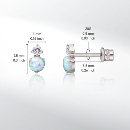 Limerencia Hypoallergenic G23 Titanium Screw Back Earrings Piercing Post for Women and Men Sensitive Ears