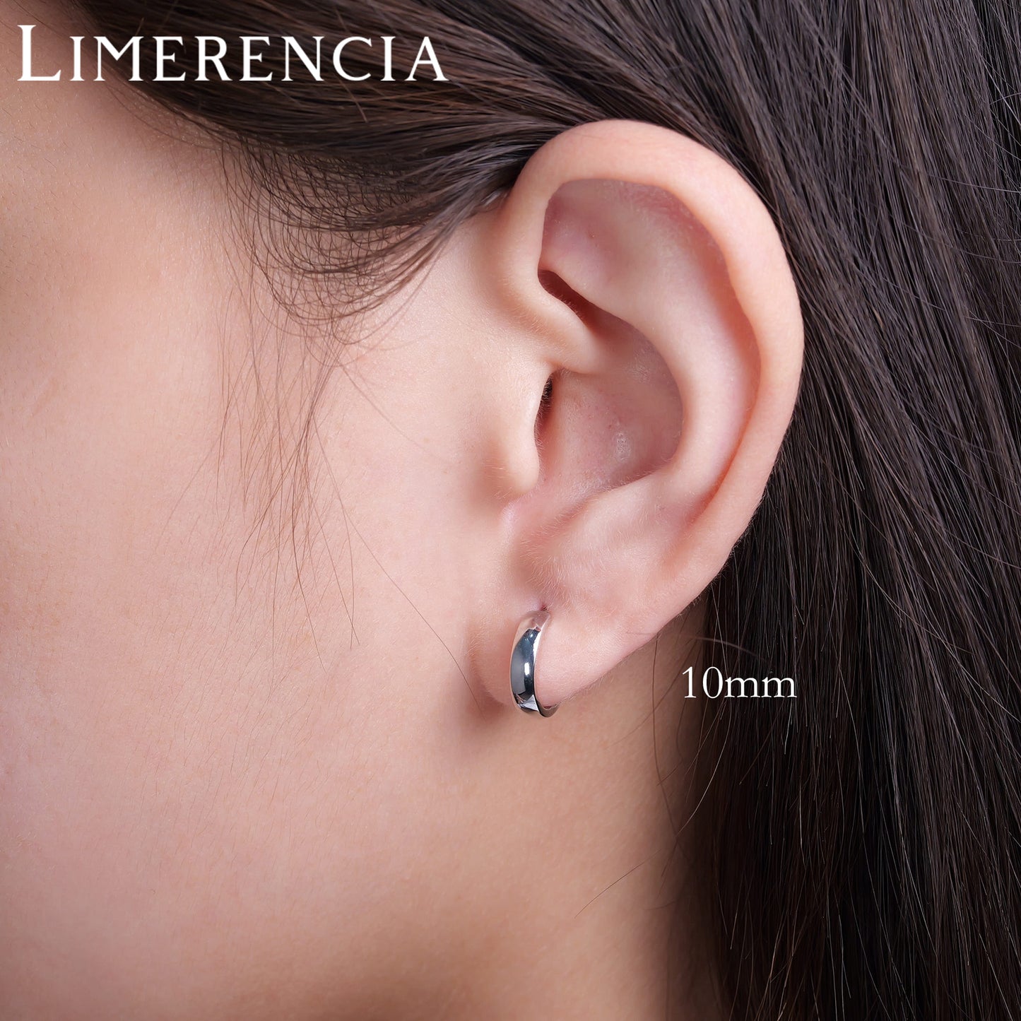 Limerencia Hypoallergenic G23 Pure Titanium Post Thin Square Edge Open Hoop | F136 Imlant Grade Womens Dainty Hoop Earrings | Lightweight for Sensitive Ears (8 mm, Gold)