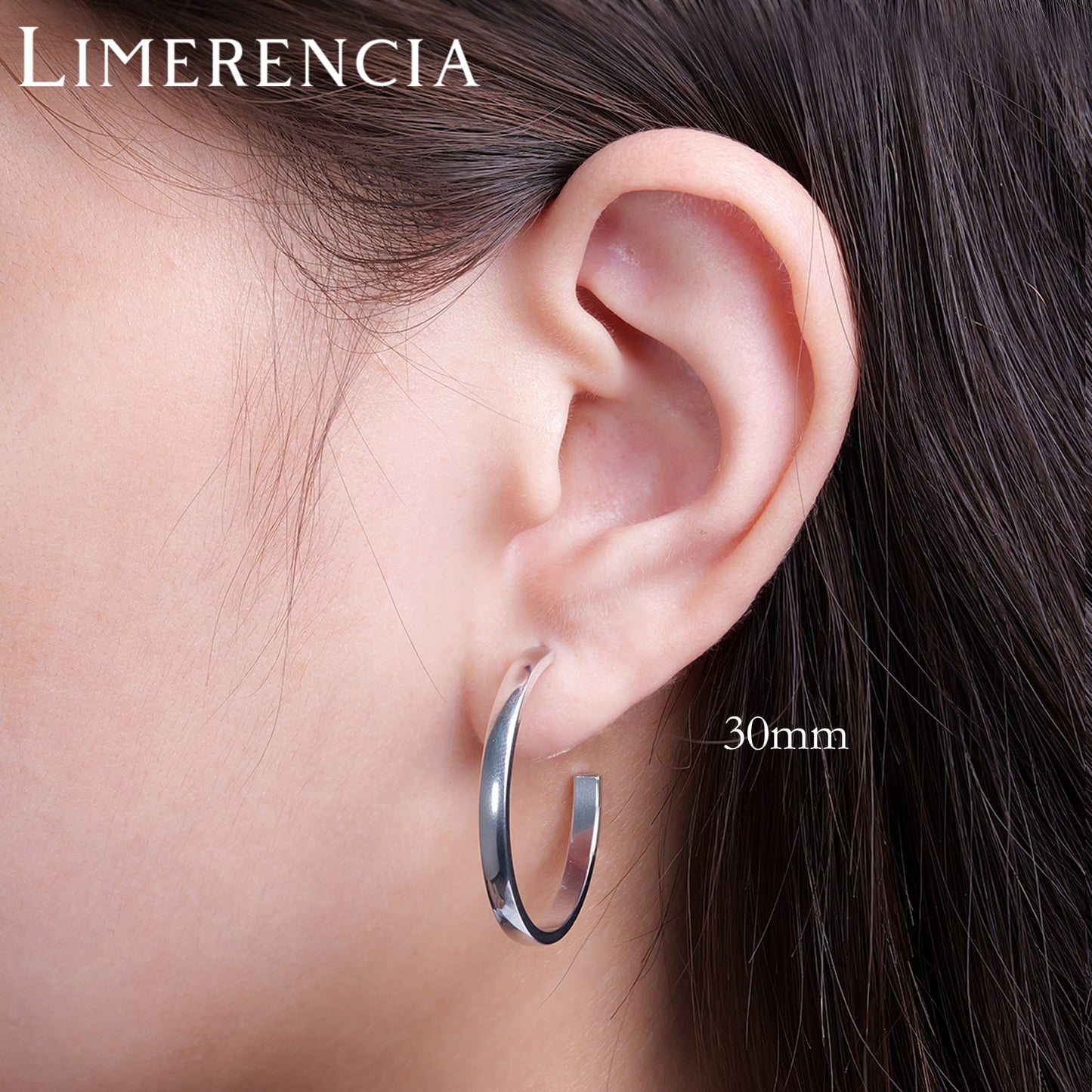 Limerencia Hypoallergenic G23 Pure Titanium Post Thin Square Edge Open Hoop | F136 Imlant Grade Womens Dainty Hoop Earrings | Lightweight for Sensitive Ears (8 mm, Gold)