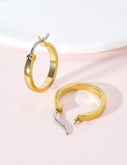 Limerencia G23 Pure Titanium Hypoallergenic Hoop Earrings for Women Sensitive Ears (20mm, Gold)