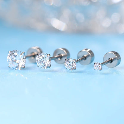 limerencia Hypoallergener G23 Implantat-Titan Ohrstecker mit Schraubverschluss Tragus 20G Helix F136 Piercing-Stift für empfindliche Ohren Knorpel (2mm)
