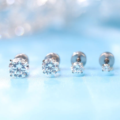 limerencia Hypoallergener G23 Implantat-Titan Ohrstecker mit Schraubverschluss Tragus 20G Helix F136 Piercing-Stift für empfindliche Ohren Knorpel (2mm)
