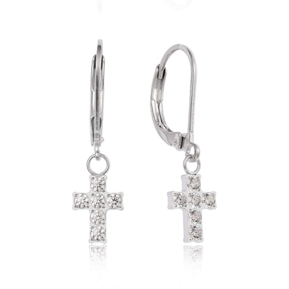 Limerencia G23 Titanium Leverback Earrings Dangle Drop Earrings for Women Fashion F136 Titanium Earrings Hypoallergenic Jewelry Gift/cross