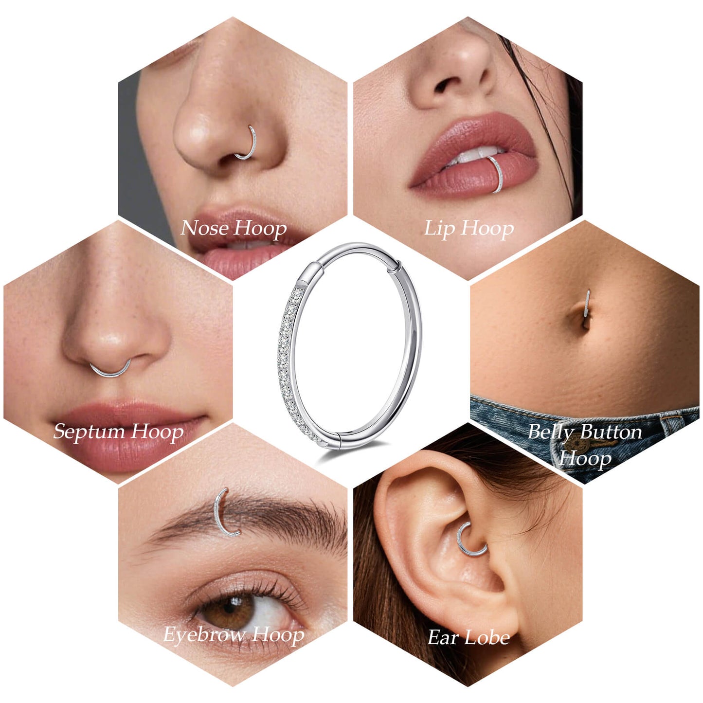 Limerencia Titanium Hoop Earrings for Women,G23 Implant Grade Pure Titanium Lightweight Hoop Earrings for Women Men Sensitive Ears