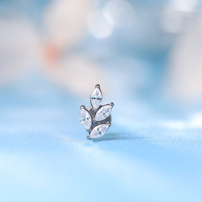 6mm 8mm 10mm titanium post earrings
AAAAA cubic zirconia titanium piercings
