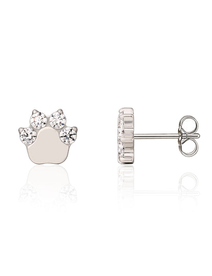 Pendientes hipoalergénicos de titanio puro Limerencia G23 | Cat Paws CZ F136 Joyería de titanio de grado implante para orejas sensibles