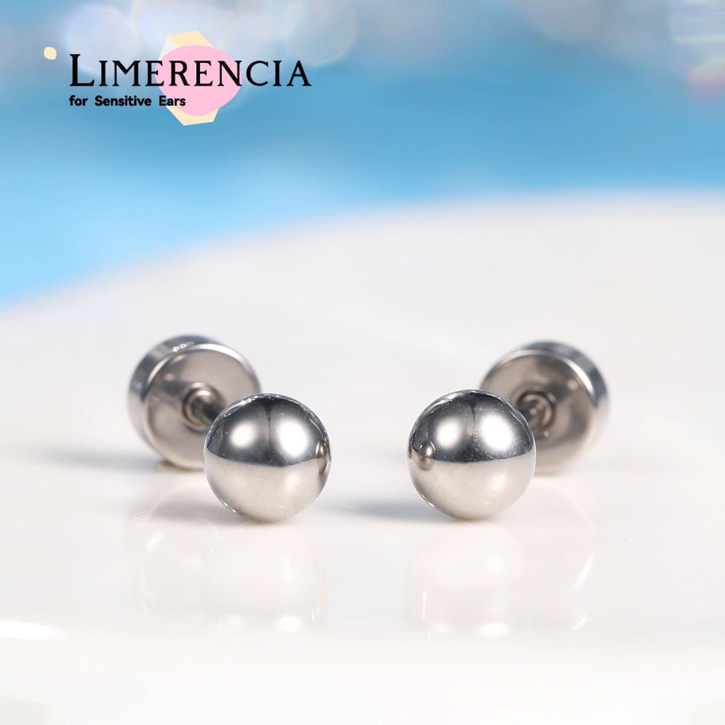 Limerencia Pendientes Hipoalergénicos de Titanio G23 Grado Implante con Cierre de Rosca para Tragus 20G, Poste Perforador Helix F136 para Orejas Sensibles, Cartílago 