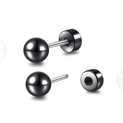Limerencia Titanium Flatback Earrings Hypoallergenic Ball Earrings for Sensitive Ears Simple Classic 3mm-5mm Flat Stud Earring Perfect for Helix Tragus Cartilage Earlobe