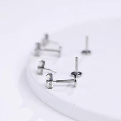 Limerencia G23 低アレルギー 18G フラットバックスタッドピアス
F136 インプラントグレードチタン ネジなしワンタッチ式
軟骨・ヘリックス・ラブレット・リップ・モンロー・トラガス ピアス - トリニティ CZ