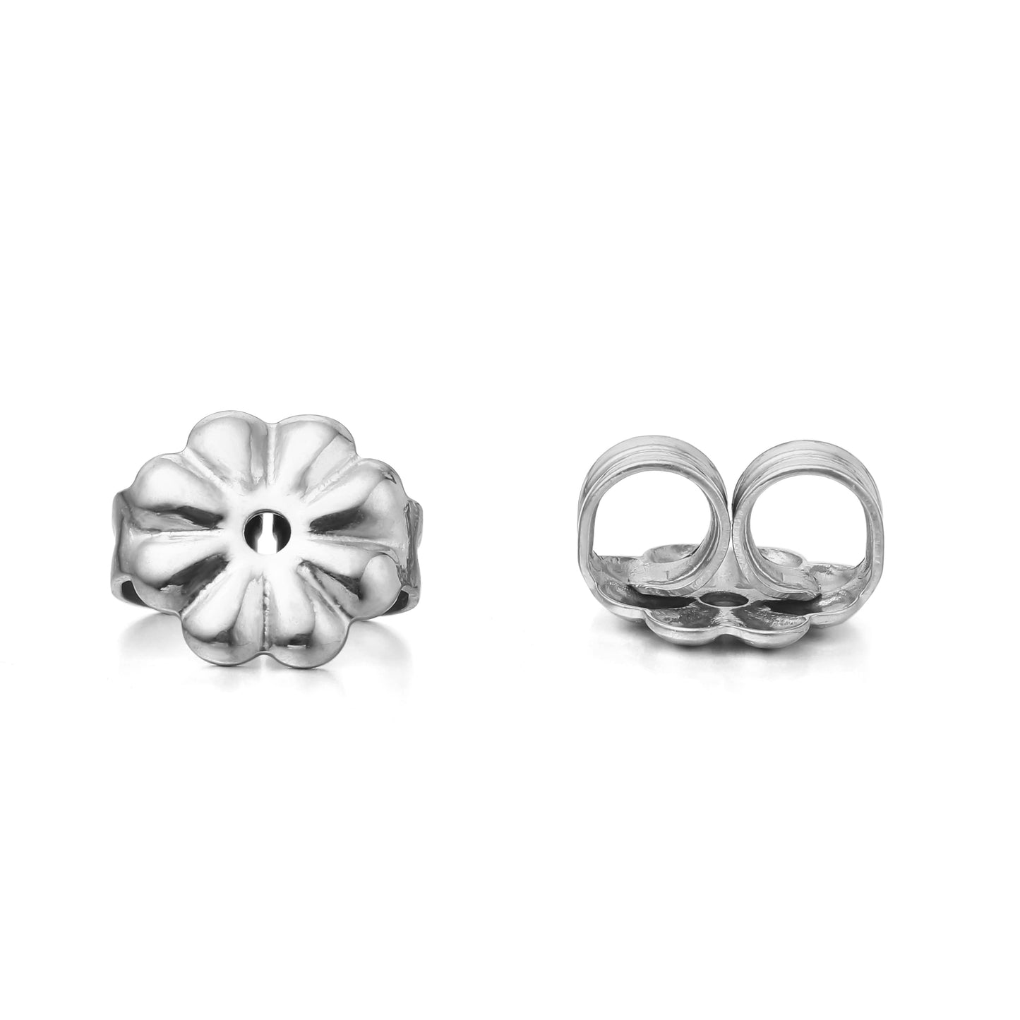 Limerencia Titanium Earring Backs Replacements, Hypoallergenic Pure Titanium Earring Backs for Sensitive Ears, Secure Ear Locking for Stud Earrings for Posts, 4PCS (2 Pairs)