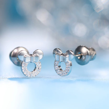 Limerencia Pendientes Hipoalergénicos de Titanio G23 de Grado Implante con Cierre de Rosca Tragus 20G Helix Poste de Piercing F136 para Orejas Sensibles Cartílago (minnie mouse)