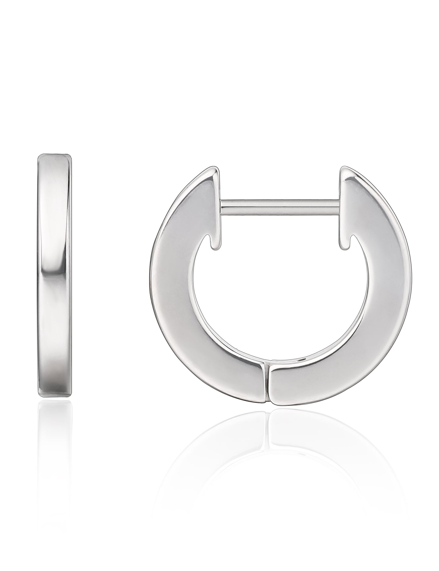 Limerencia G23 Pure Titanium Hypoallergenic Huggie Hoop Earrings for Women Sensitive Ears (silver)