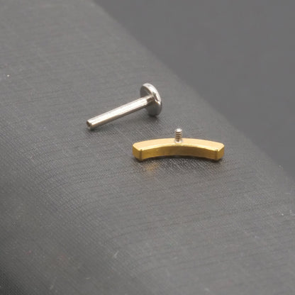 limerencia F136 Titan hypoallergener Piercingschmuck 18G 6mm 8mm 10mm für Tragus, Helix, Conch, Knorpel, Lippe, Implantatqualität Flat Back innenliegend geschraubte Ohrstecker (Climber 1 Stück)