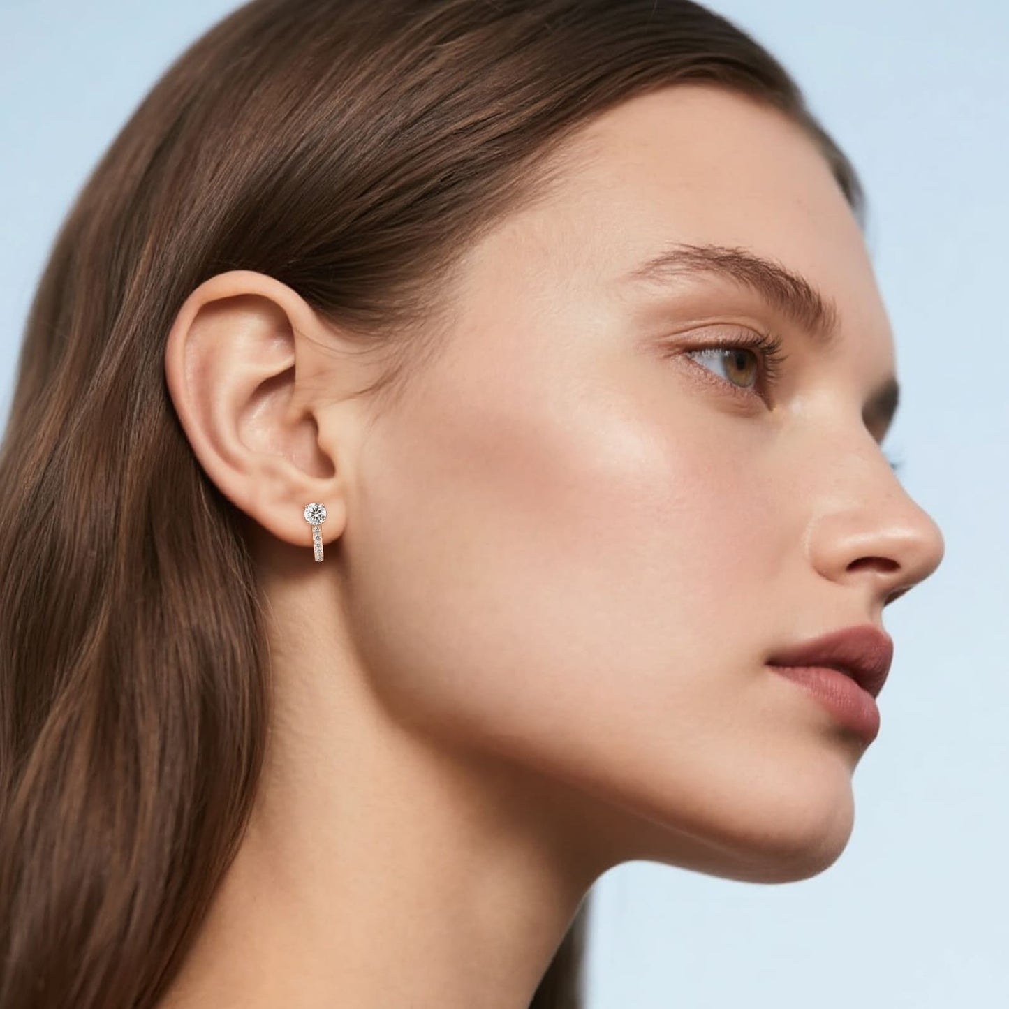 Limerencia Hypoallergenic Titanium F136 Implant Grade Small Hoops | Huggie Earrings, Cubic Zirconia Cuff Earrings Lightweight for Women (Silver)