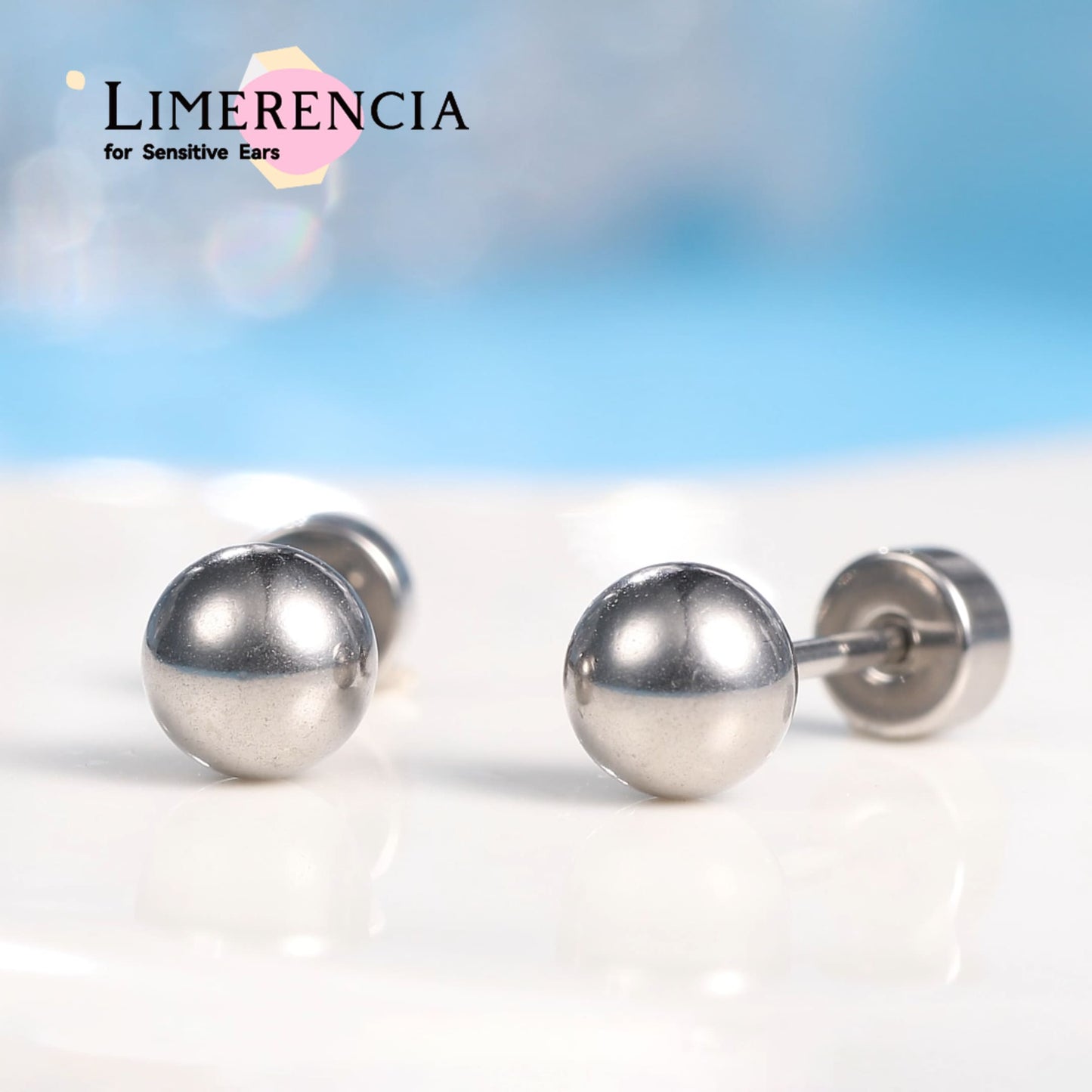 Limerencia Pendientes Hipoalergénicos de Titanio G23 Grado Implante con Cierre de Rosca para Tragus 20G, Poste Perforador Helix F136 para Orejas Sensibles, Cartílago 