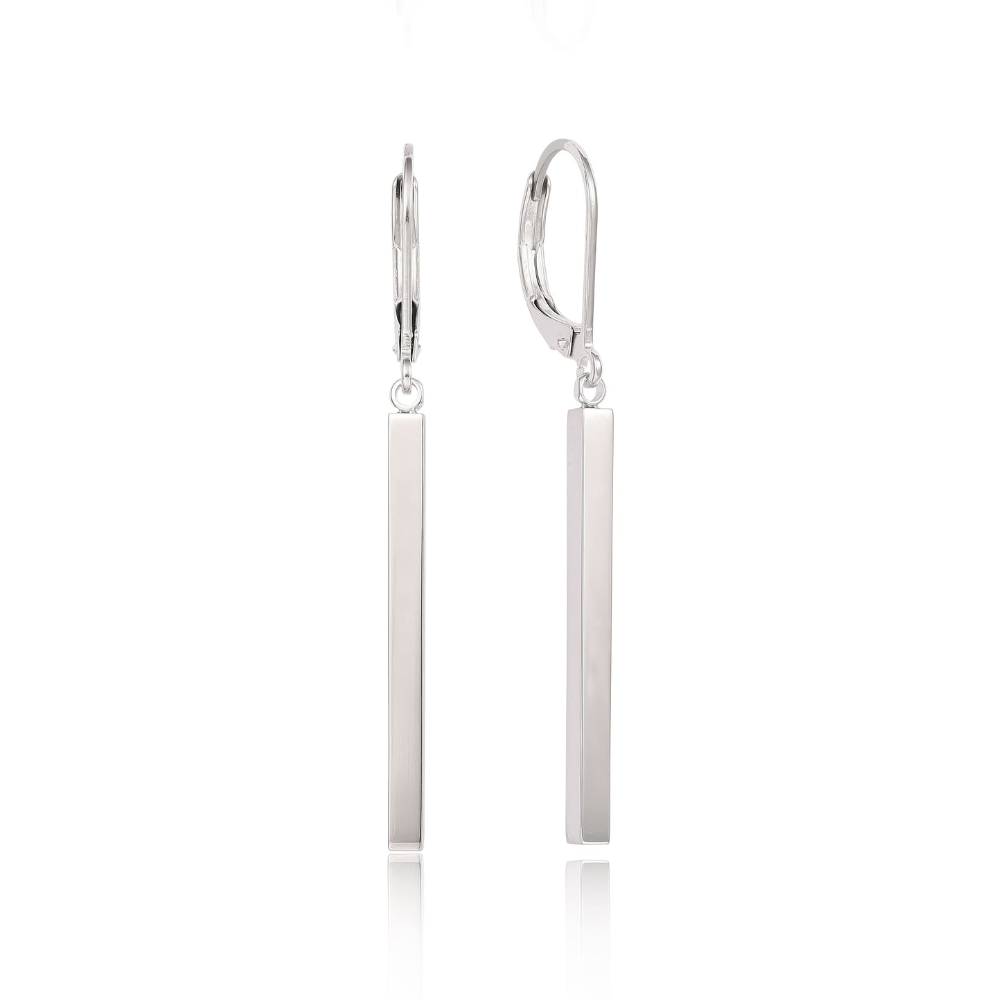 Limerencia G23 Titanium Leverback Earrings Dangle Drop Earrings for Women Fashion F136 Titanium Earrings Hypoallergenic Jewelry Gift/Vertical Bar