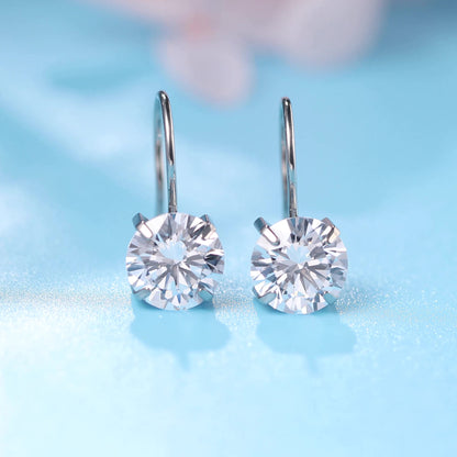1/4 inch round CZ stud earrings implant grade

pure titanium F136 hypoallergenic earrings set