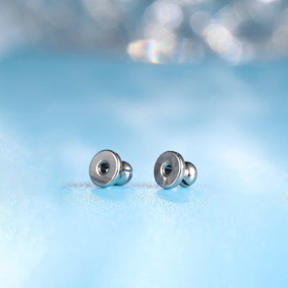 Orecchini a ragno Limerencia, orecchini a perno in titanio puro F136 grado implantare ipoallergenici, orecchini delicati con zirconi cubici G23 per donne con orecchie sensibili
