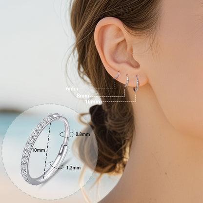 Limerencia Nasenring Reifen, Titan Nasenring für Damen und Herren – seitlicher Zirkonia