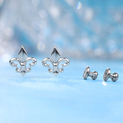 Limerencia F136 Aretes Hipoalergénicos de Titanio Puro Grado Implante, G23 Pequeños y Delicados con Zirconia Cúbica para Orejas Sensibles de Mujer (Ancla B)