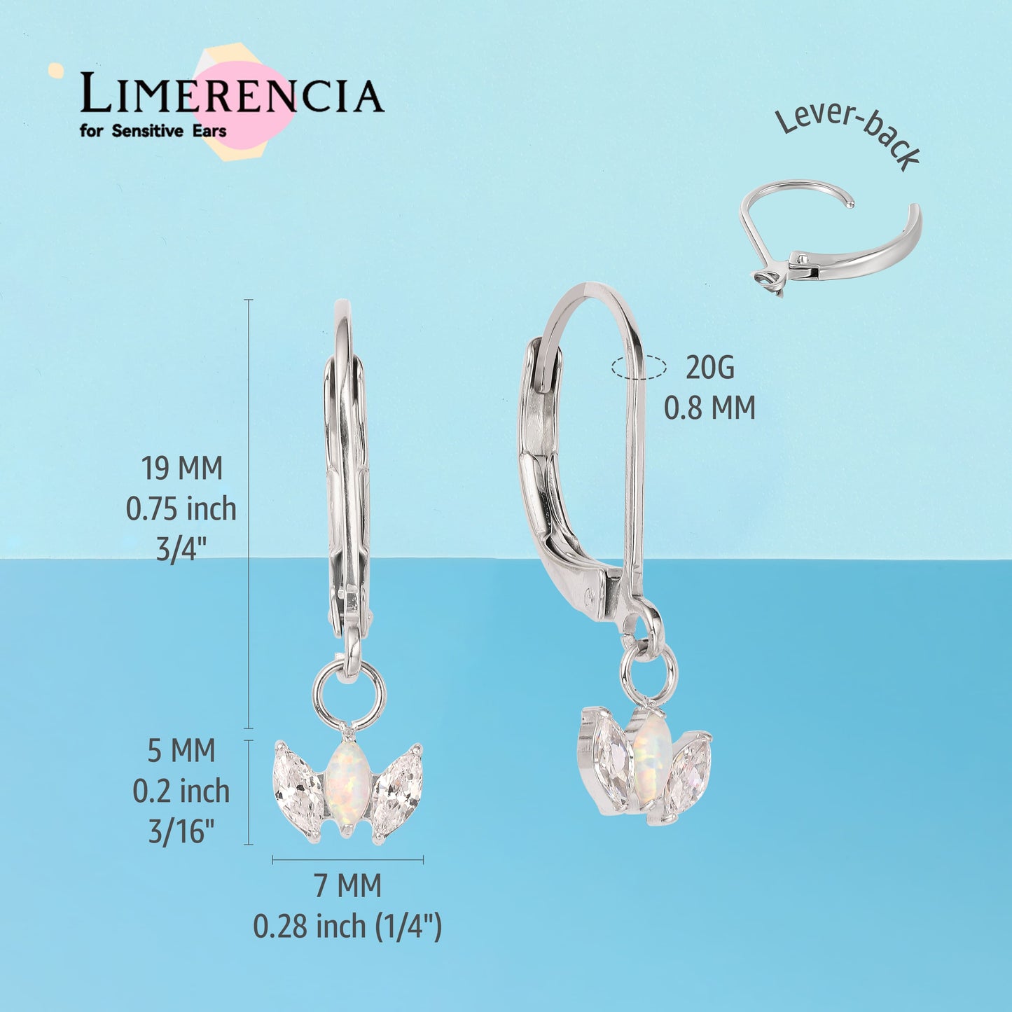 Limerencia G23 Titanium Leverback Earrings Dangle Drop Earrings for Women Fashion F136 Titanium Earrings Hypoallergenic Jewelry Gift--crown