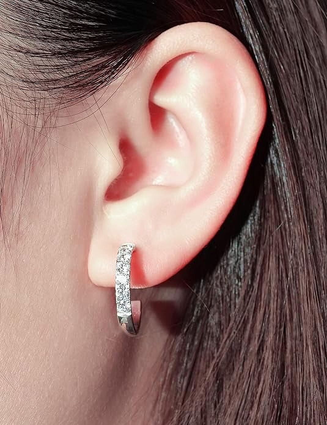 Limerencia G23 Pure Titanium Hypoallergenic Hoop Earrings for Women Sensitive Ears