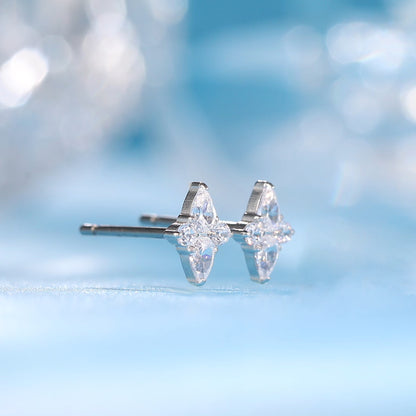 Limerencia F136 Aretes de titanio puro hipoalergénicos de grado implante, pequeños y delicados aretes de circonita cúbica G23 para orejas sensibles de mujer