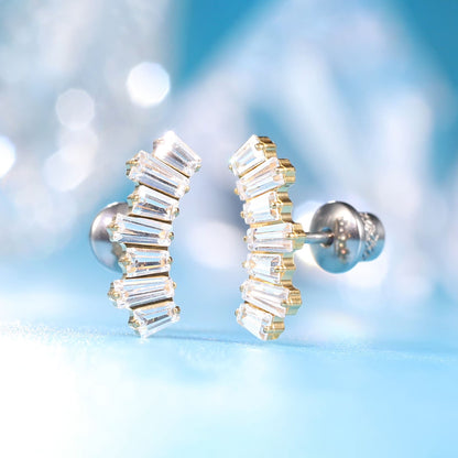 Limerencia Hypoallergene G23 Implantatqualität Titan Schraubverschluss Ohrringe Tragus 20G Helix F136 Piercingstecker für empfindliche Ohren Knorpel (Climber Crawler S)