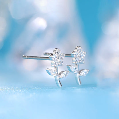 Limerencia F136 Pure Titanium Hypoallergenic Implant Grade Studs, G23 Small Dainty Cubic Zirconia Earrings for Women's Sensitive Ears