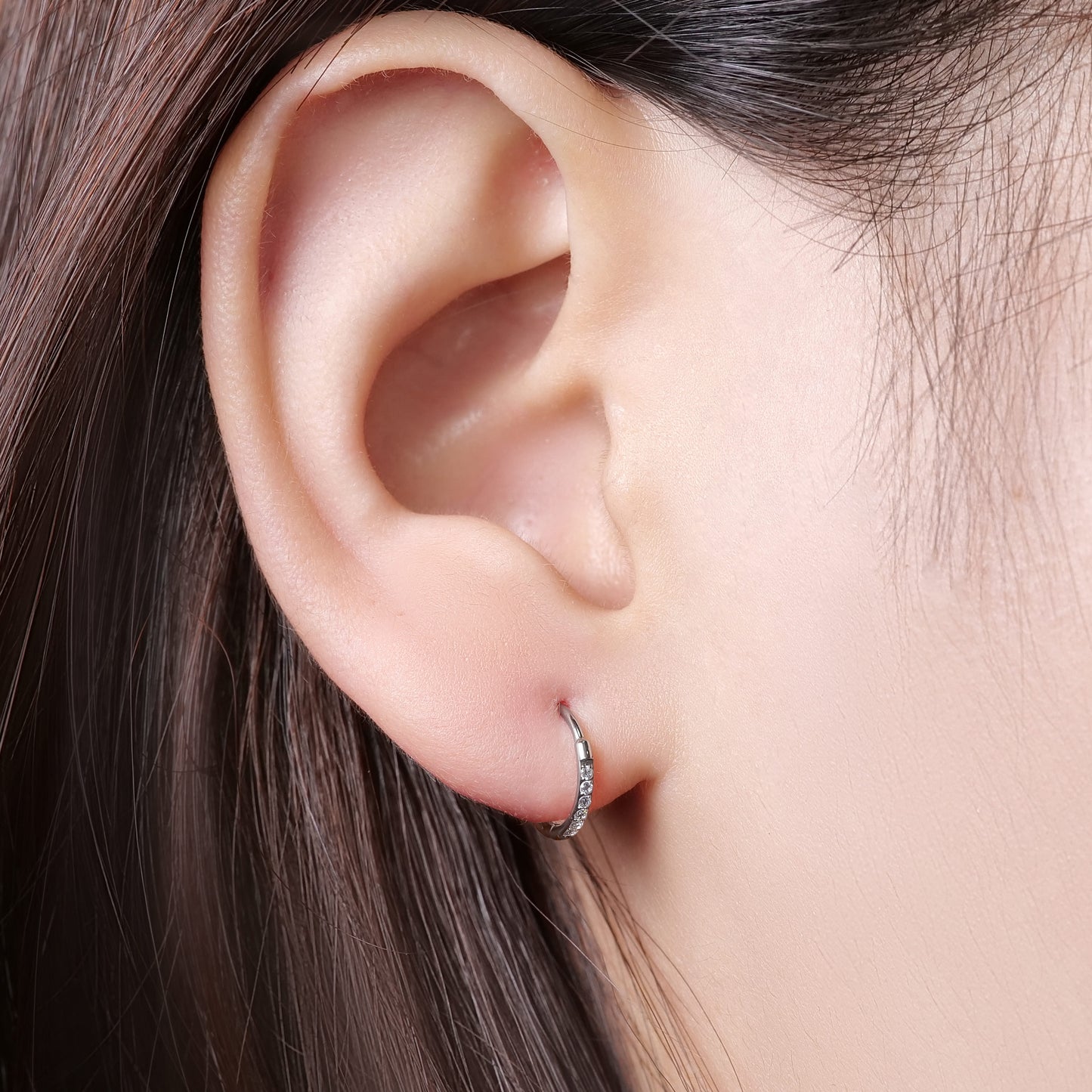 Limerencia Nasenring Reifen, Titan Nasenring für Damen und Herren – seitlicher Zirkonia